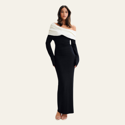 MONACO KONTRASTSTRICKKLEID