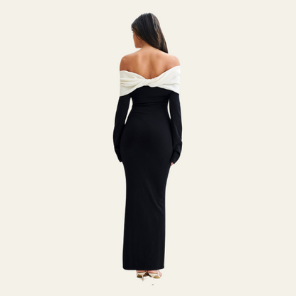 MONACO KONTRASTSTRICKKLEID