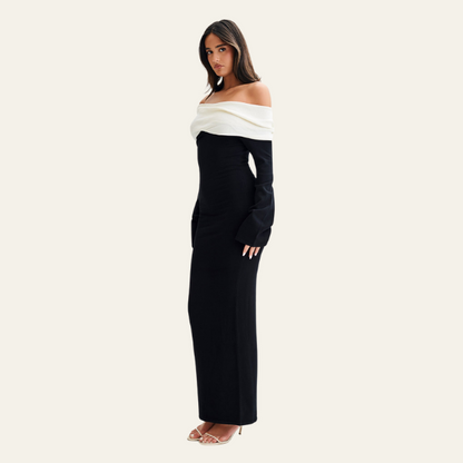 MONACO KONTRASTSTRICKKLEID
