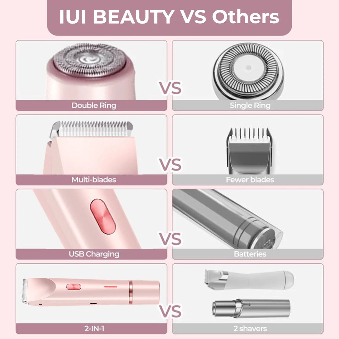 AuraSkin™ - 2 in 1 Painless Bikini & Facial Hair Trimmer
