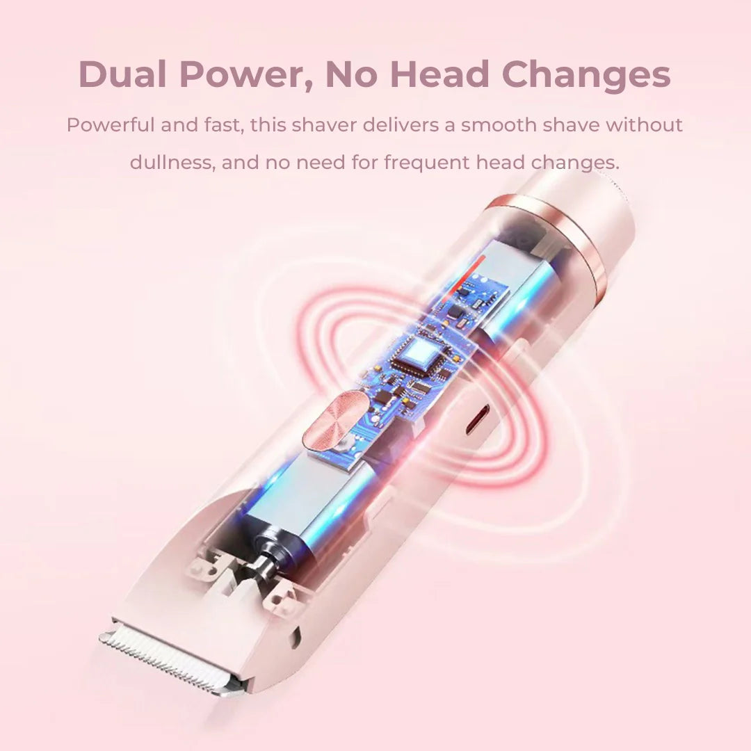 AuraSkin™ - 2 in 1 Painless Bikini & Facial Hair Trimmer