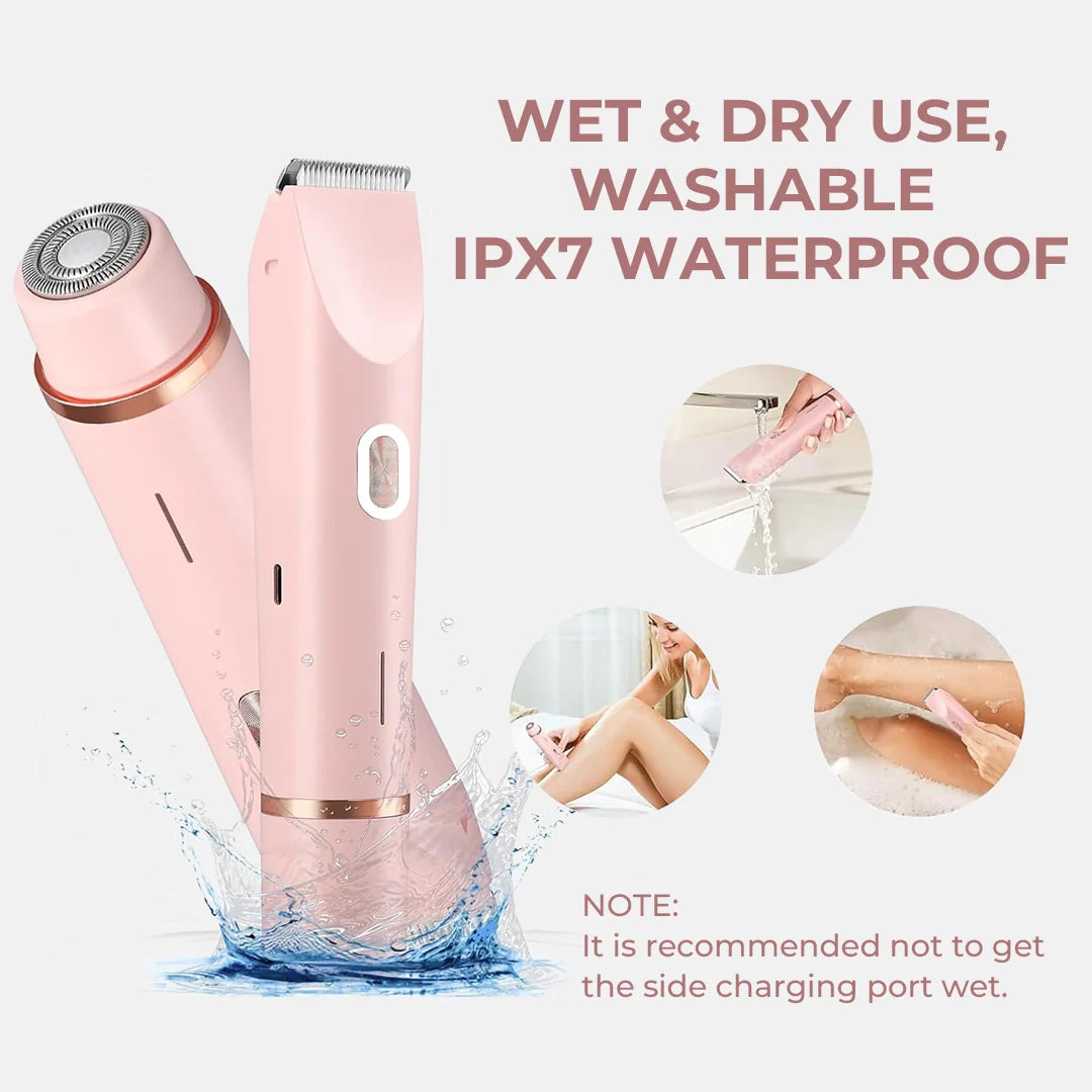 AuraSkin™ - 2 in 1 Painless Bikini & Facial Hair Trimmer