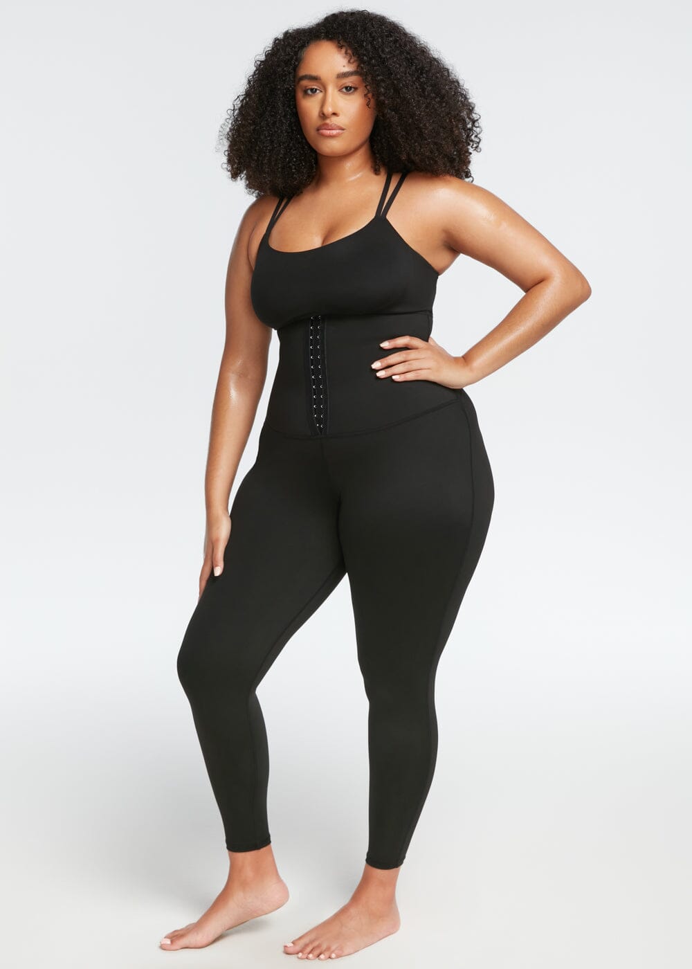 Schlankmachende und Anti-Cellulite-Leggings, die das Schwitzen fördern. 
