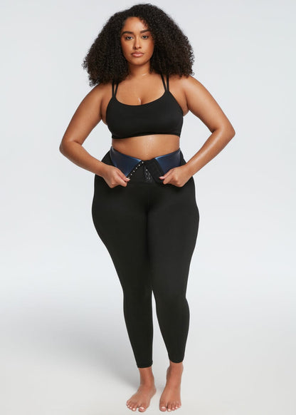Schlankmachende und Anti-Cellulite-Leggings, die das Schwitzen fördern. 