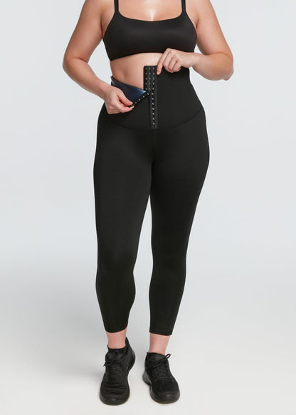 Schlankmachende und Anti-Cellulite-Leggings, die das Schwitzen fördern. 