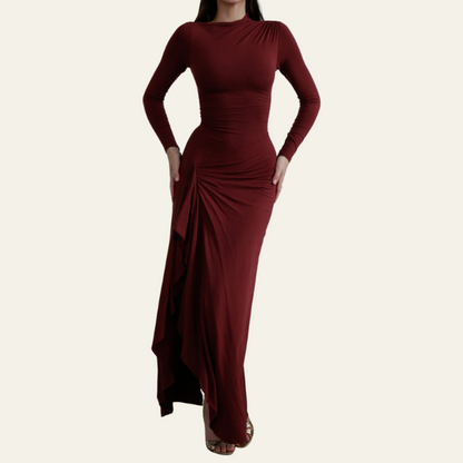 ROBE LONGUE À MANCHES LONGUES VENICE