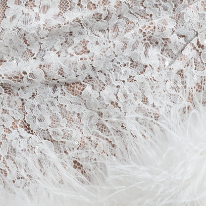 CAPRI FEATHER LACE DRESS
