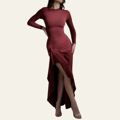 ROBE LONGUE À MANCHES LONGUES VENICE