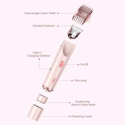 AuraSkin™ - 2 in 1 Painless Bikini & Facial Hair Trimmer