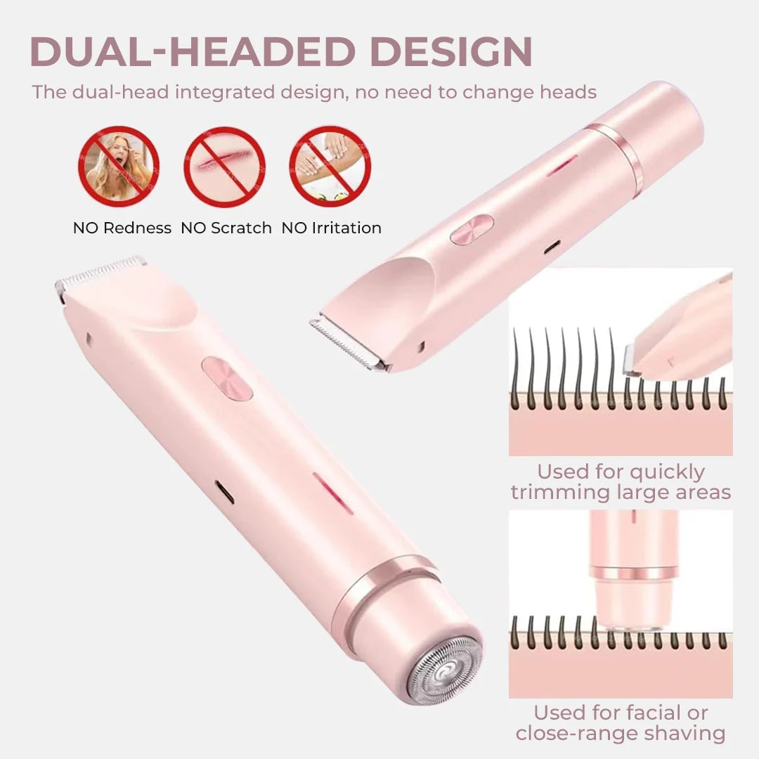 AuraSkin™ - 2 in 1 Painless Bikini & Facial Hair Trimmer