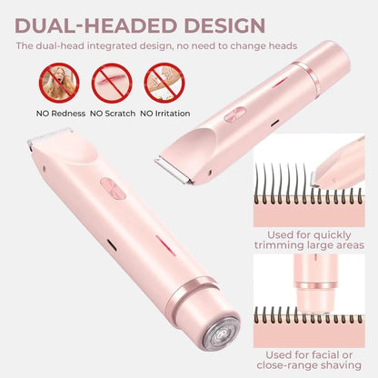 AuraSkin™ - 2 in 1 Painless Bikini & Facial Hair Trimmer