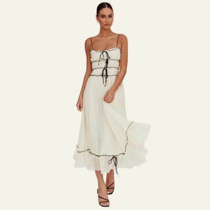 ROME TIE ACCENT DRESS