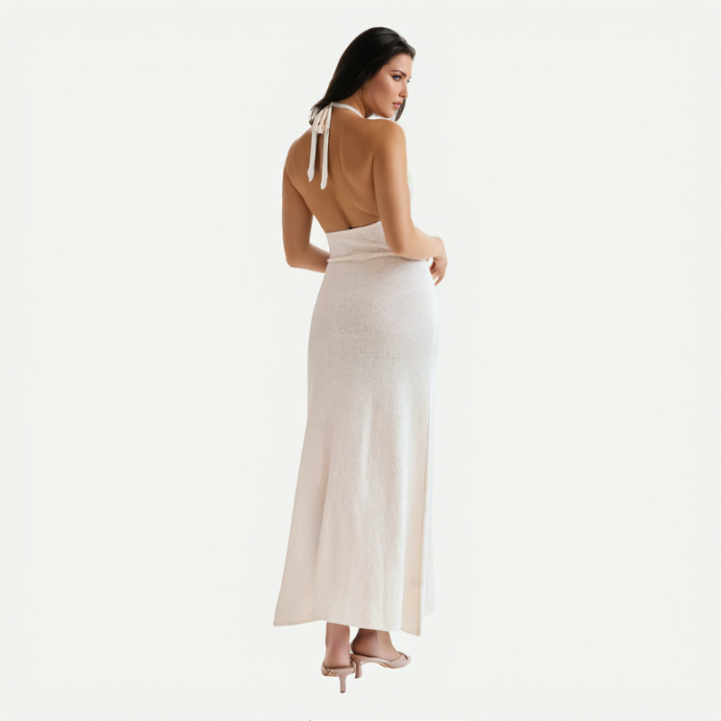 CAPRI-HALTER-MAXIKLEID