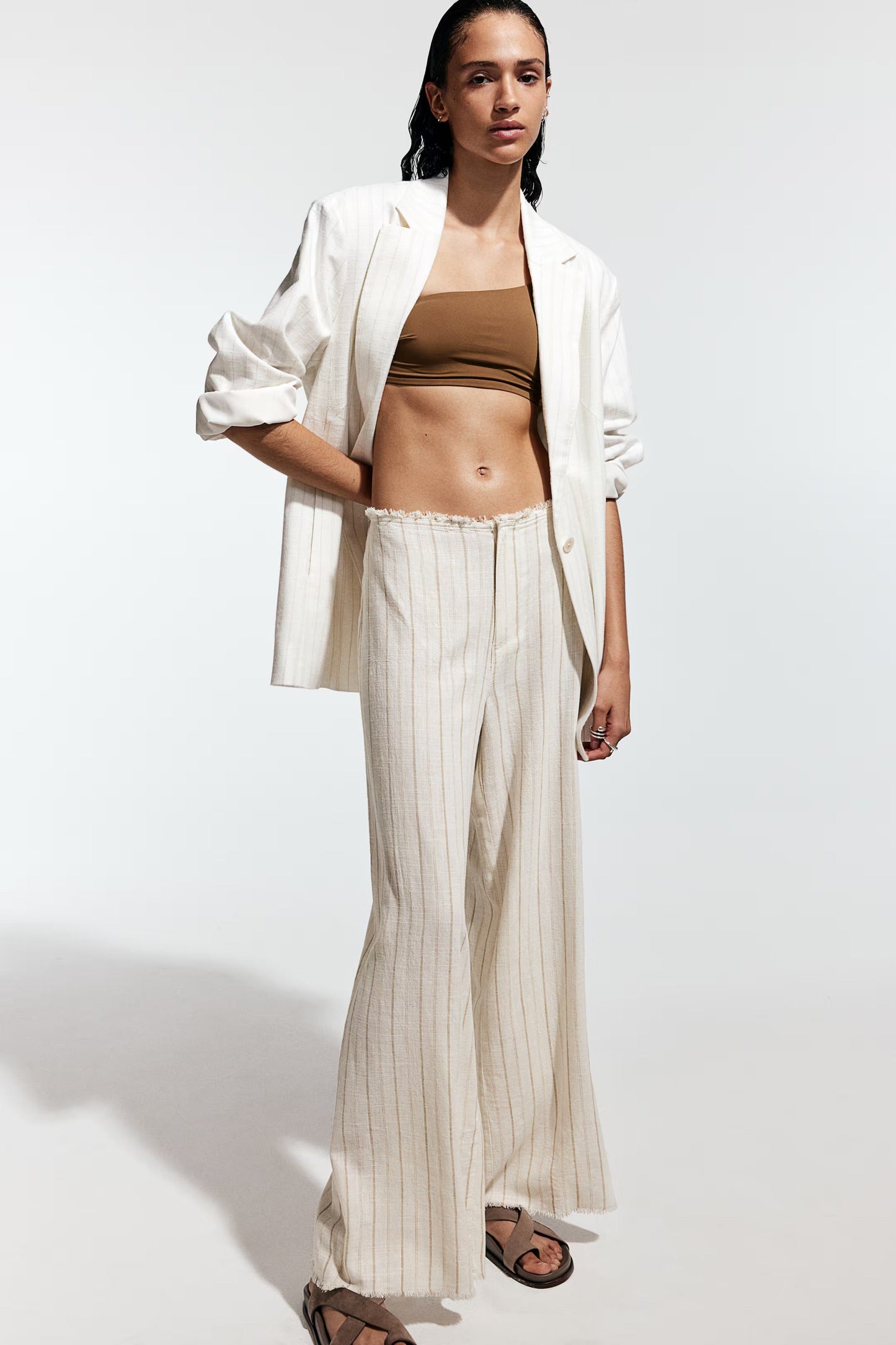 Palm Linen Blend Pants