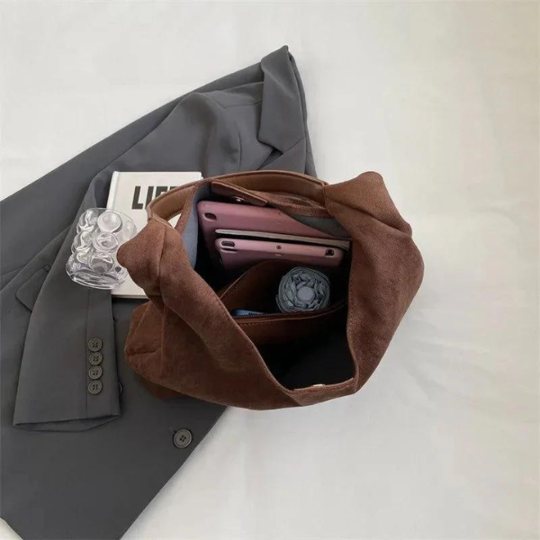 Tragetasche aus Wildleder „Monaco“