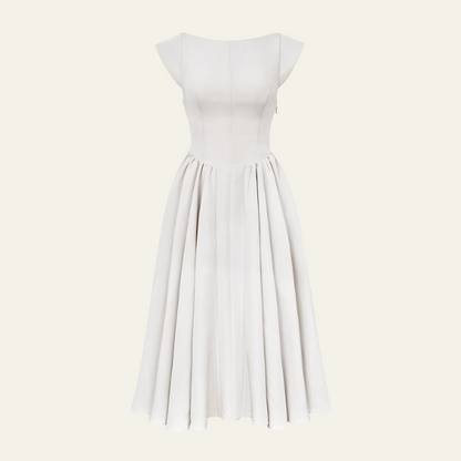 VIENNA SATIN MIDI DRESS