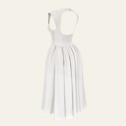 VIENNA SATIN MIDI DRESS