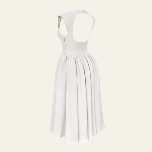 VIENNA SATIN MIDI DRESS