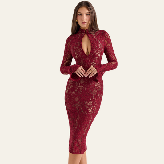 MADRID LACE MIDI DRESS