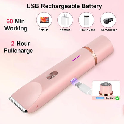 AuraSkin™ - 2 in 1 Painless Bikini & Facial Hair Trimmer