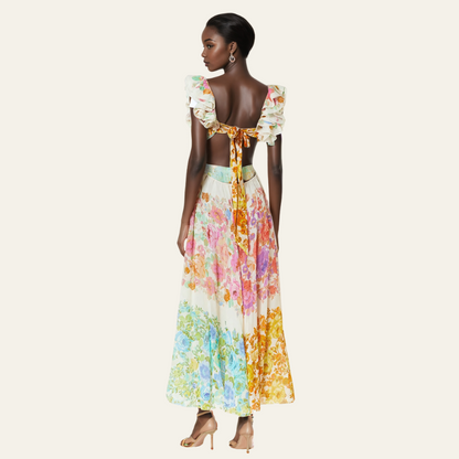 ROBE MAXI À FLEURS DE FLORENCE