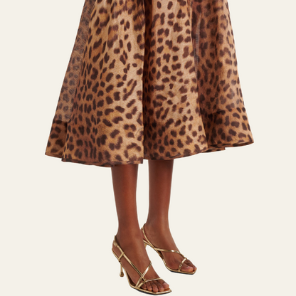 MONACO LEOPARD KORSETTKLEID