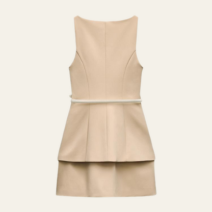 CAPRI BELTED MINI DRESS