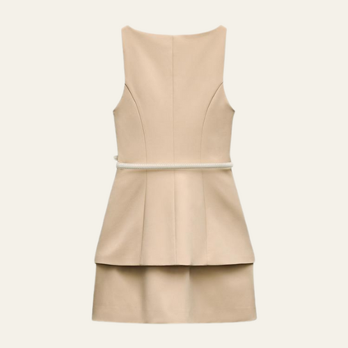 CAPRI BELTED MINI DRESS