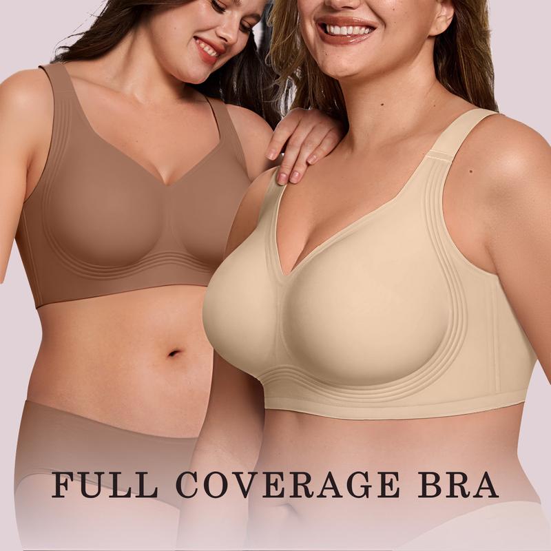 Seamless Full Coverage Jelly Push Up Wireless Bra