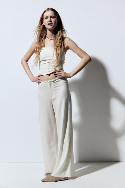 Palm Linen Blend Pants