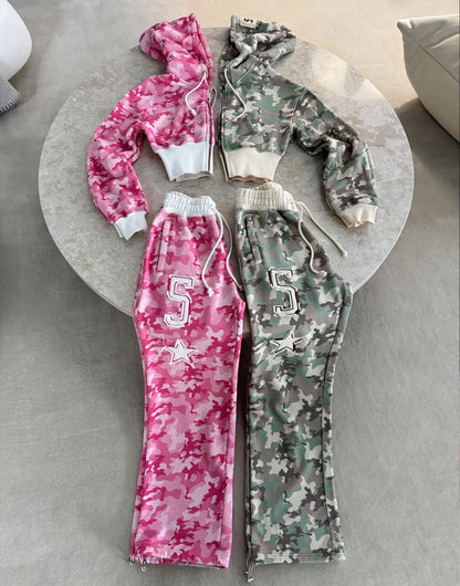 Cropped Zip Set