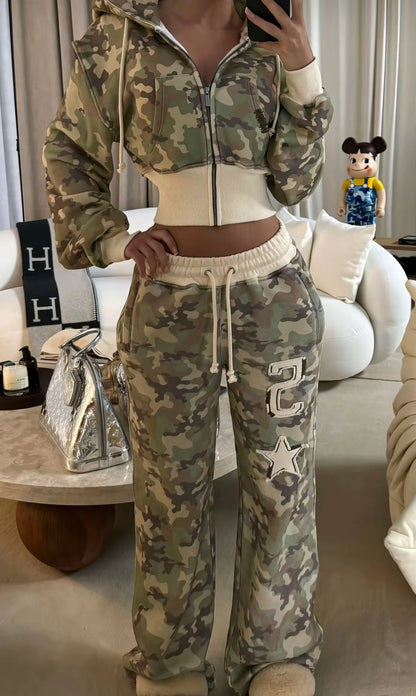 Cropped Zip Set
