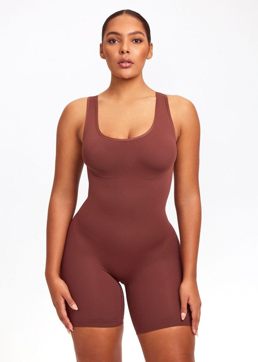 Shaping Tank Bodysuit Shorts - She's Waisted