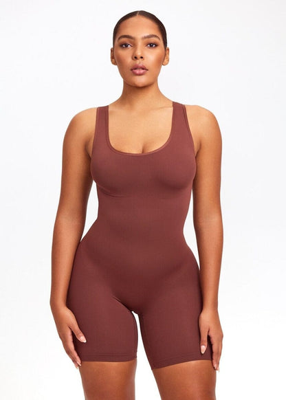 Shaping Tank Bodysuit Shorts - She's Waisted