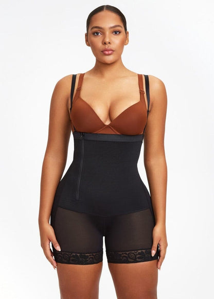 BootyBoosting High-Waist Side Zip Shorts
