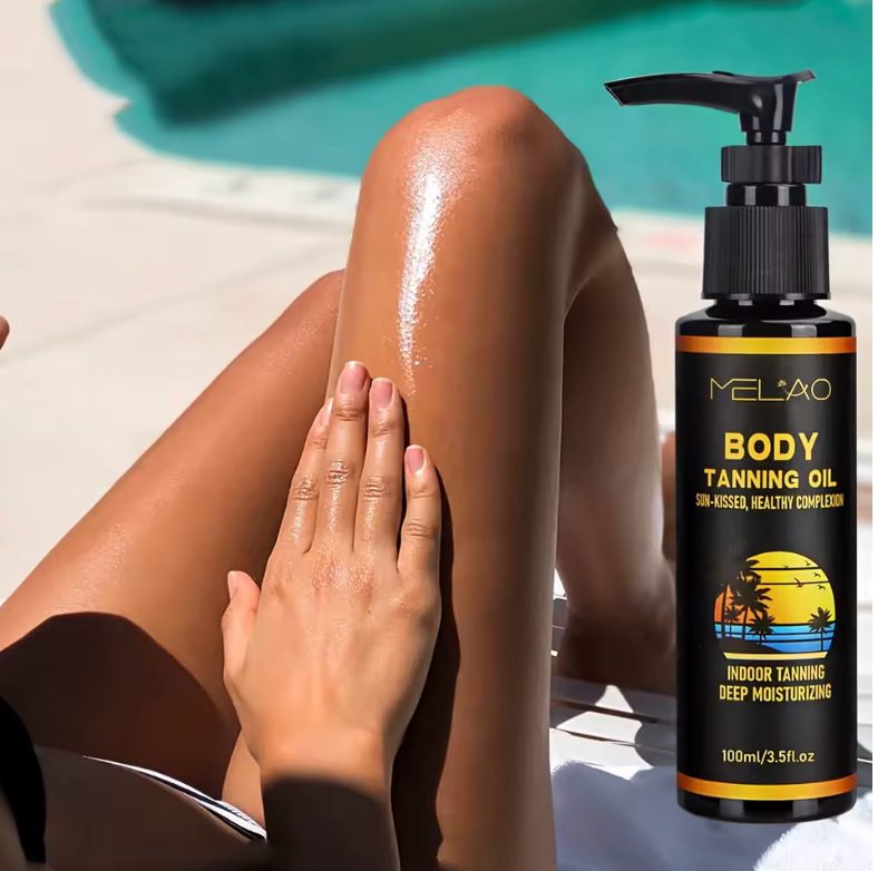 GoldenAura™ – Body Tanning Oil for a golden, sun-kissed glow