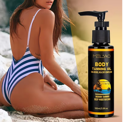 GoldenAura™ – Body Tanning Oil for a golden, sun-kissed glow