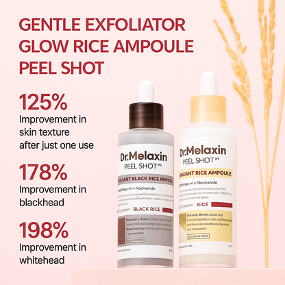 Glow Skin™- Peel Shot Glow Black & White Rice Ampoule