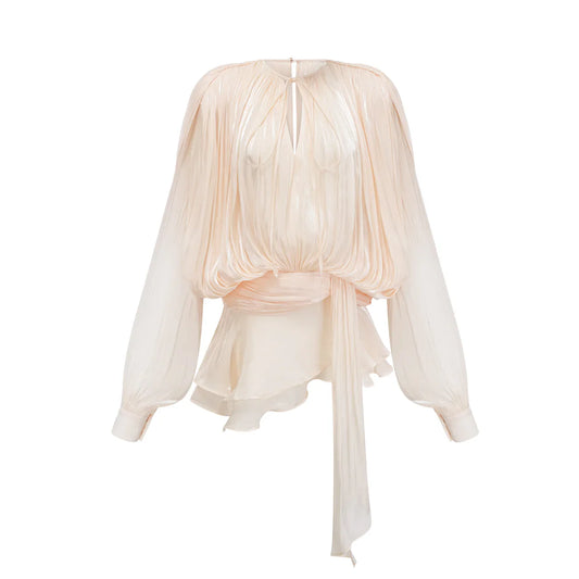 Full Pleated Ruffled Mini Dress