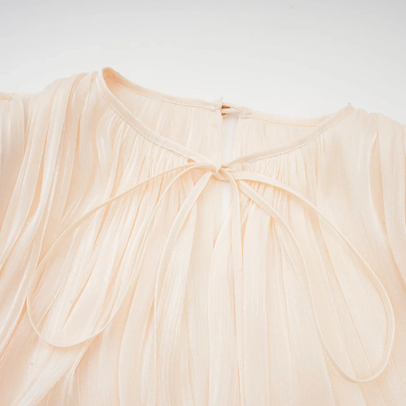 Full Pleated Ruffled Mini Dress