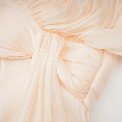 Full Pleated Ruffled Mini Dress
