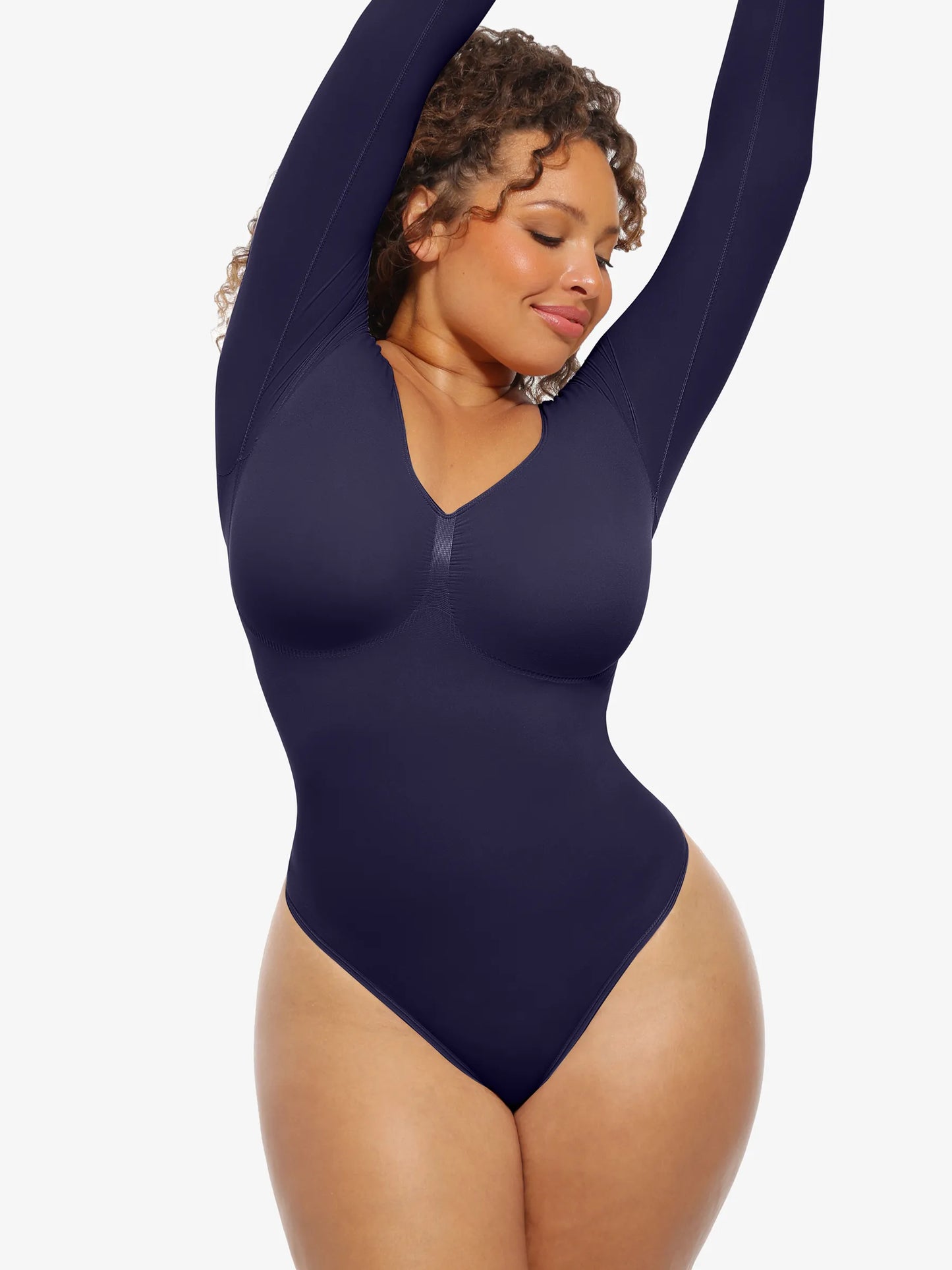 Seamless Supportive Long Sleeve Tummy Control Bodysuit