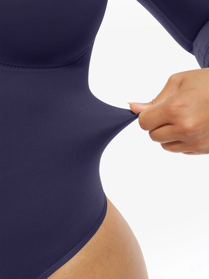 Seamless Supportive Long Sleeve Tummy Control Bodysuit