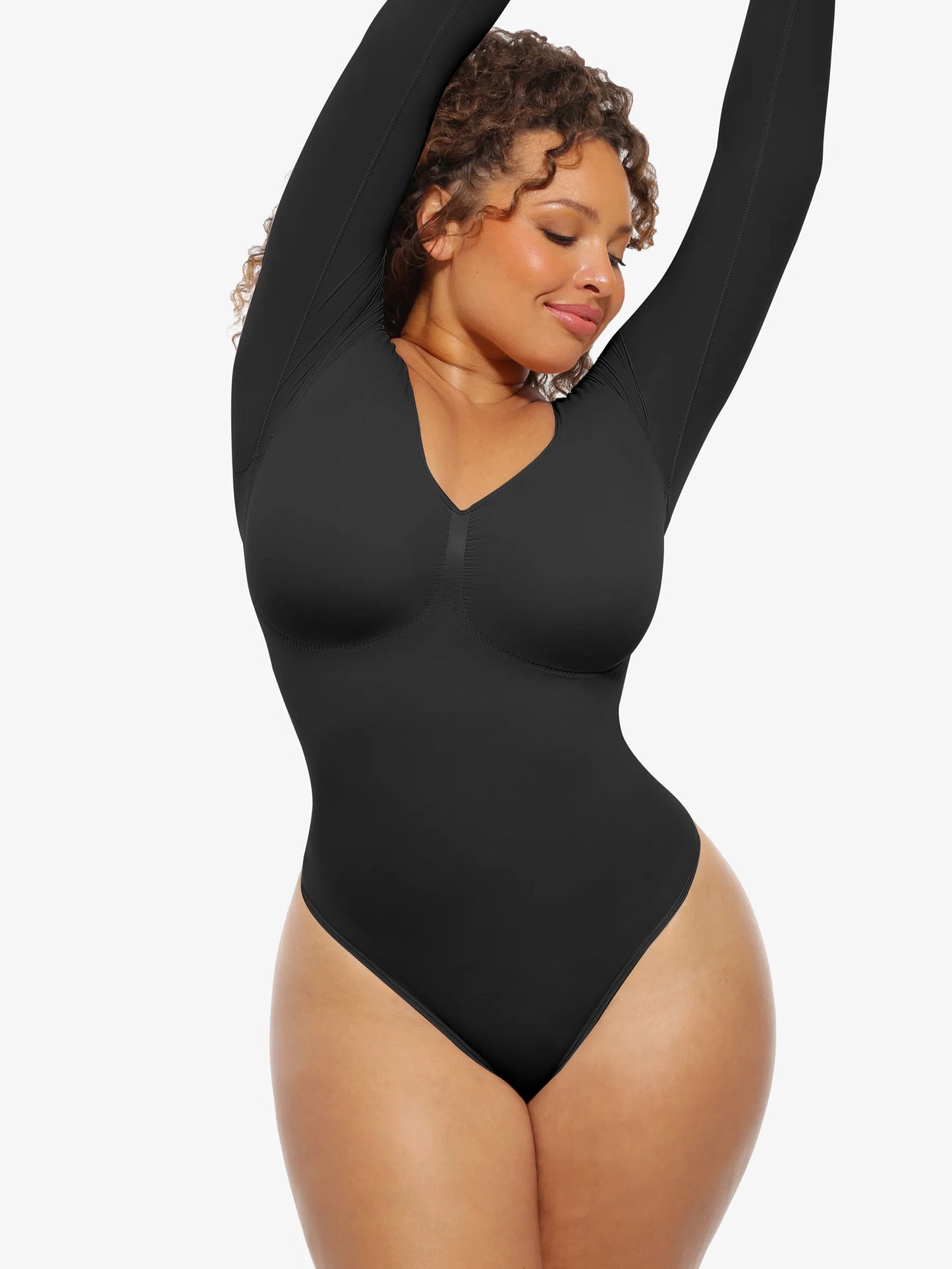 Seamless Supportive Long Sleeve Tummy Control Bodysuit