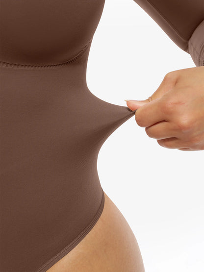 Seamless Supportive Long Sleeve Tummy Control Bodysuit