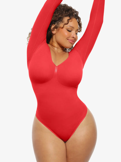 Seamless Supportive Long Sleeve Tummy Control Bodysuit