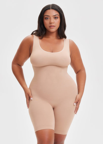 Shaping Tank Bodysuit Shorts - She's Waisted