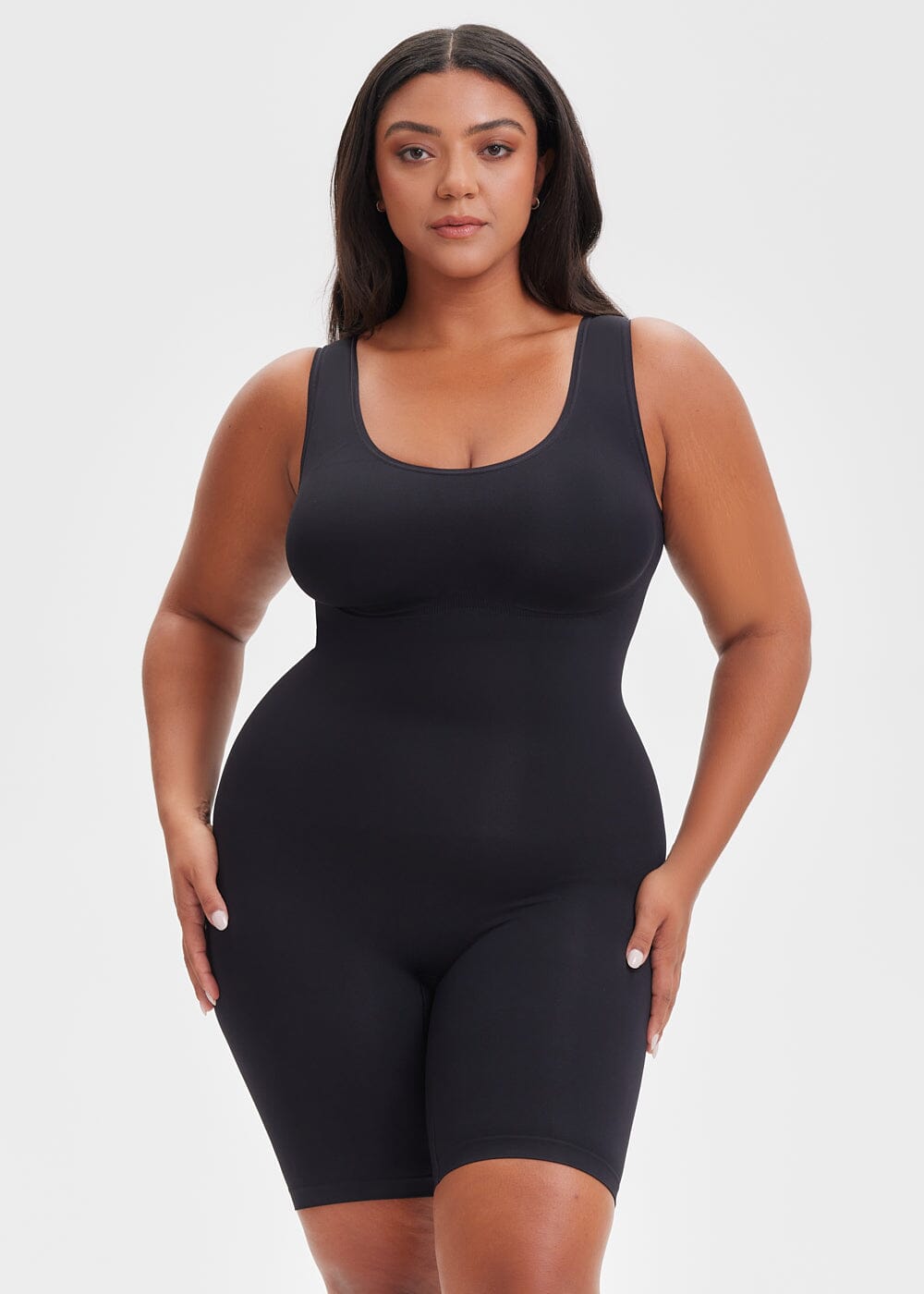 Shaping Tank Bodysuit Shorts - She's Waisted