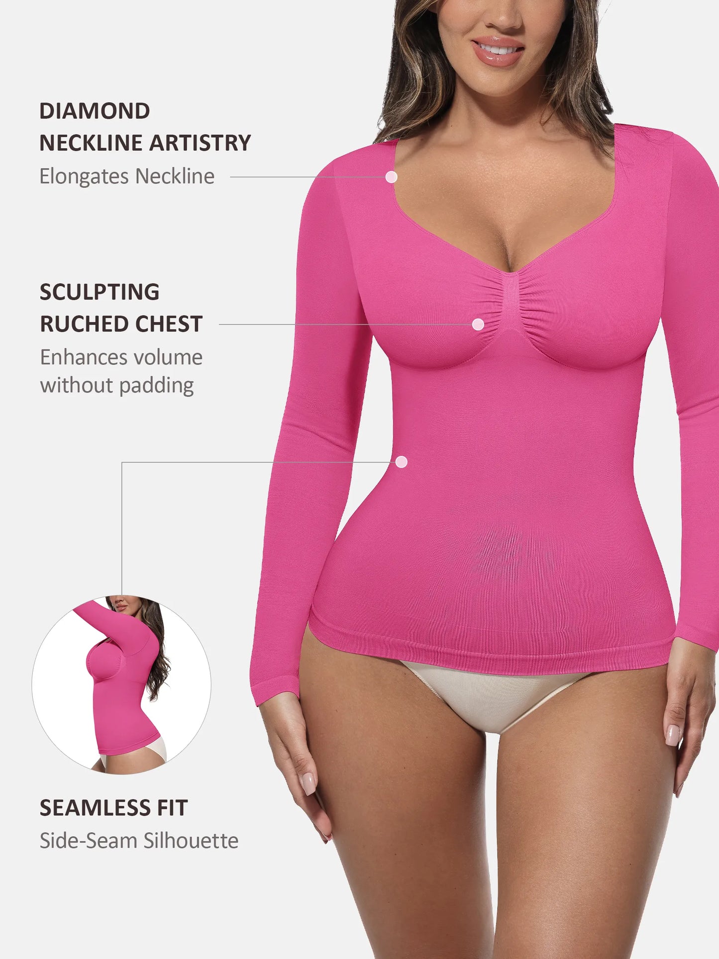 Long Sleeve Shaping Bodysuit