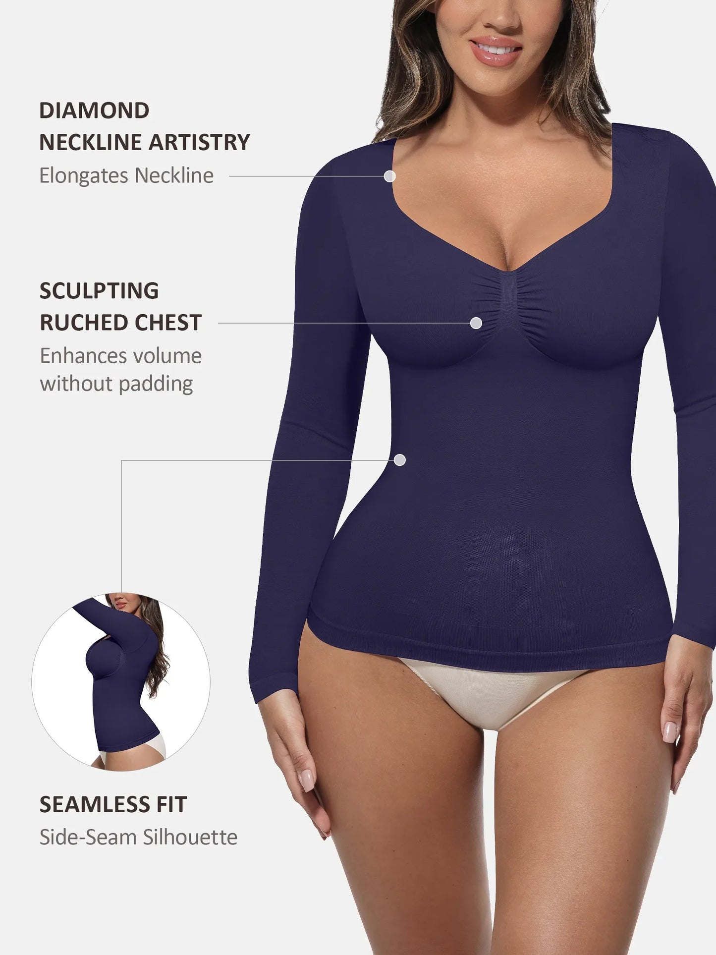 Long Sleeve Shaping Bodysuit